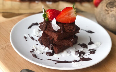 Fazolové brownies s červenou řepou