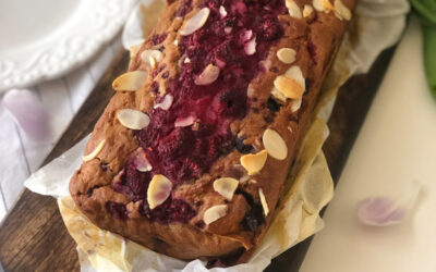 Sladký pohankový chléb s malinami